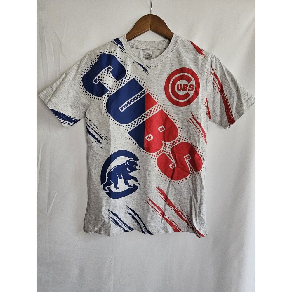 Cubs T-shirt Gray Cubs Print Shirt Size Large 14 / 16